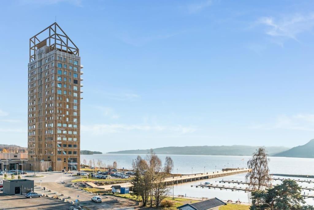 Mjos Tower Suite - Lovely Lake View Brumunddal Kültér fotó