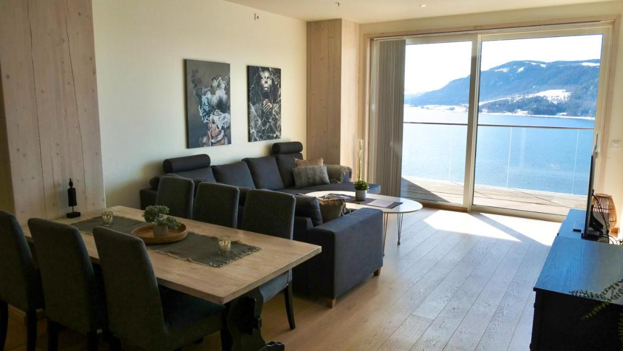 Mjos Tower Suite - Lovely Lake View Brumunddal Kültér fotó