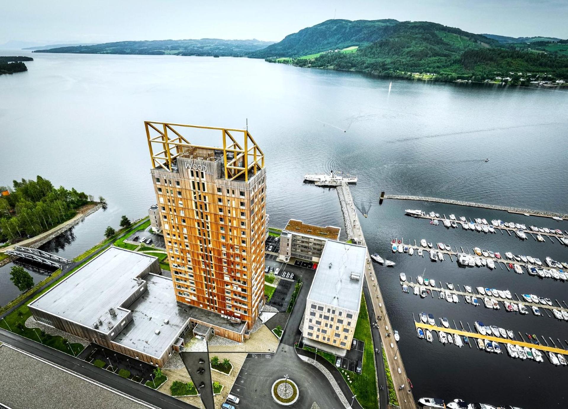 Mjos Tower Suite - Lovely Lake View Brumunddal Kültér fotó